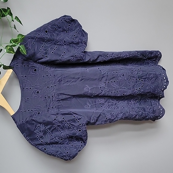 fait a main PARIS Silk Eyelet Blouse - Picture 7 of 7